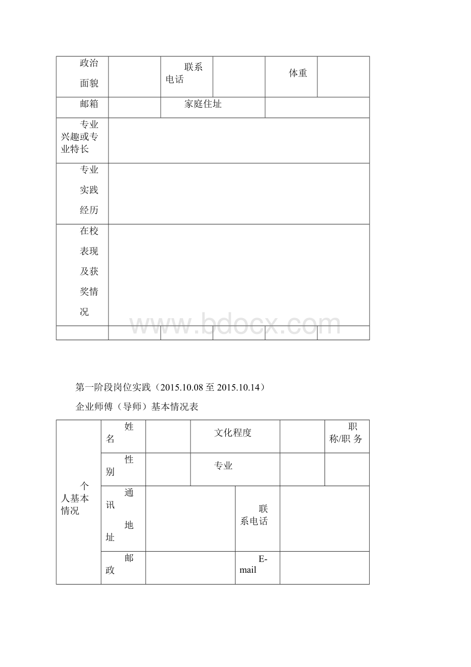 木材加工技术专业学徒制学员岗位实践手册.docx_第2页