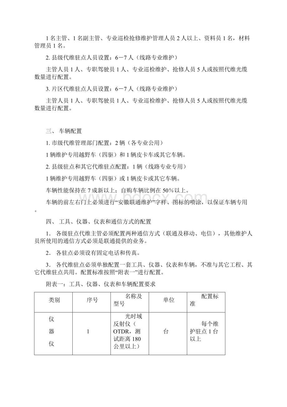 安徽联通光缆线路代维技术规范书1.docx_第2页