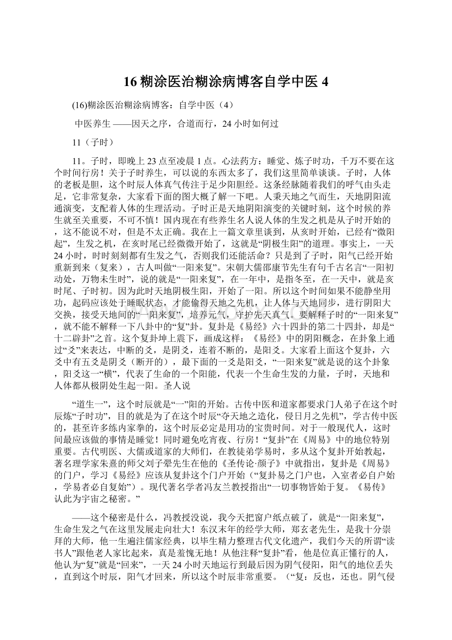 16糊涂医治糊涂病博客自学中医4文档格式.docx