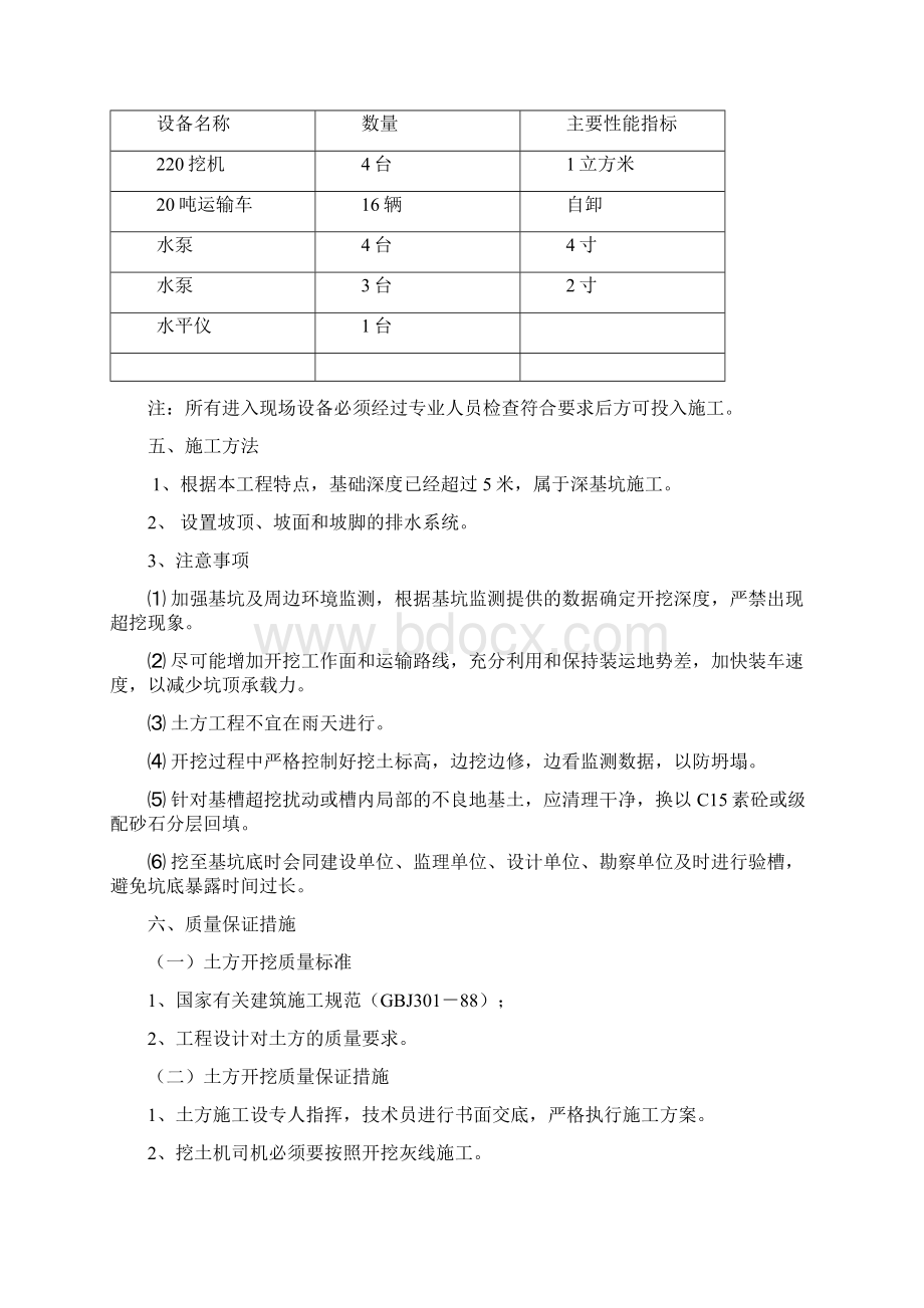 地下室土方开挖施工方案文档格式.docx_第3页