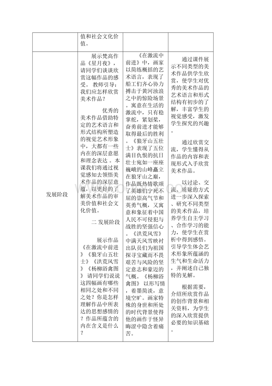 精选人教版八年级美术下册全教案.docx_第3页