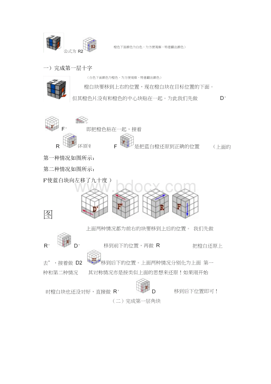 完整word版三阶魔方公式口诀图解新手快速入门.docx_第3页