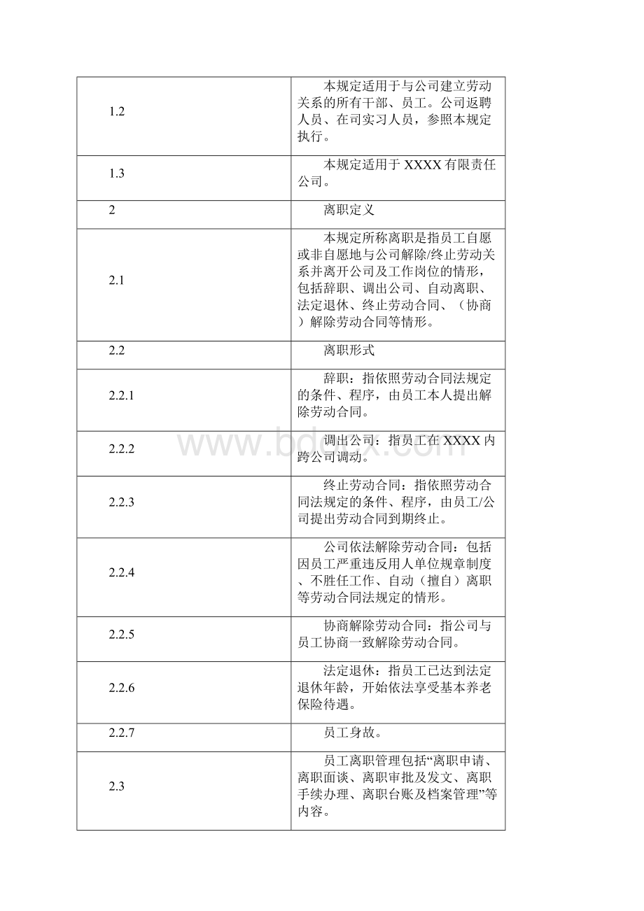 员工离职规定Word文件下载.docx_第2页