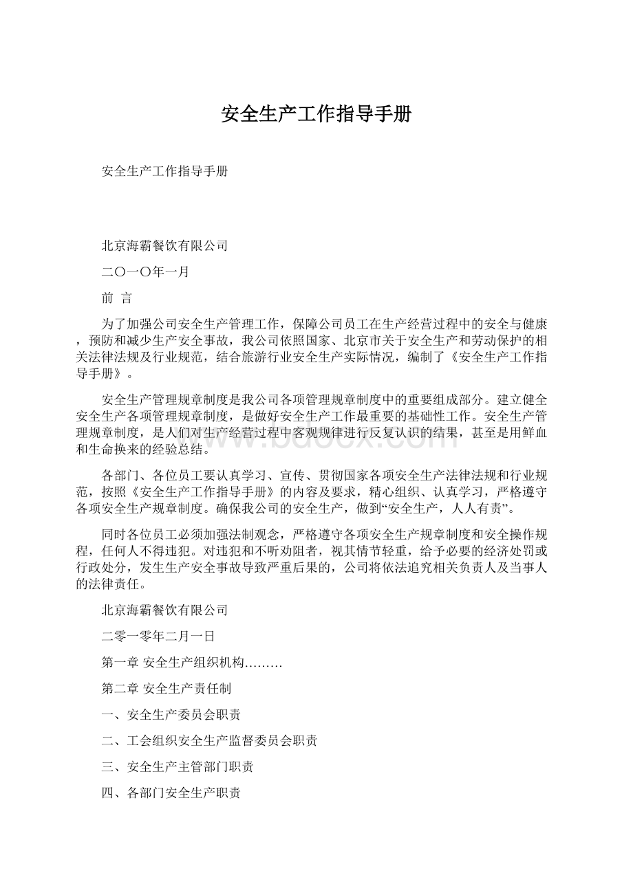 安全生产工作指导手册Word格式文档下载.docx