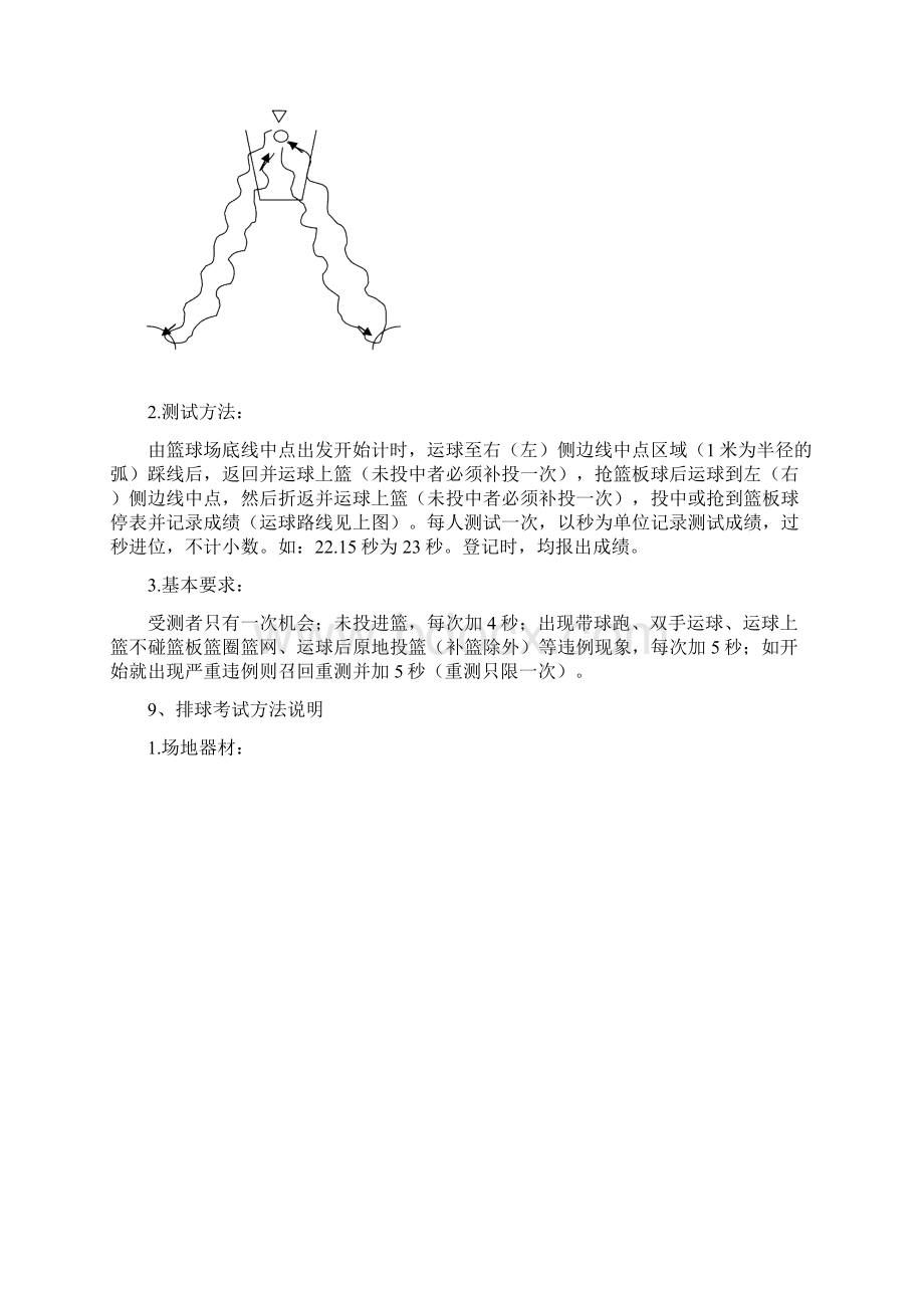 初中毕业升学体育考试项目及测试方法文档格式.docx_第3页