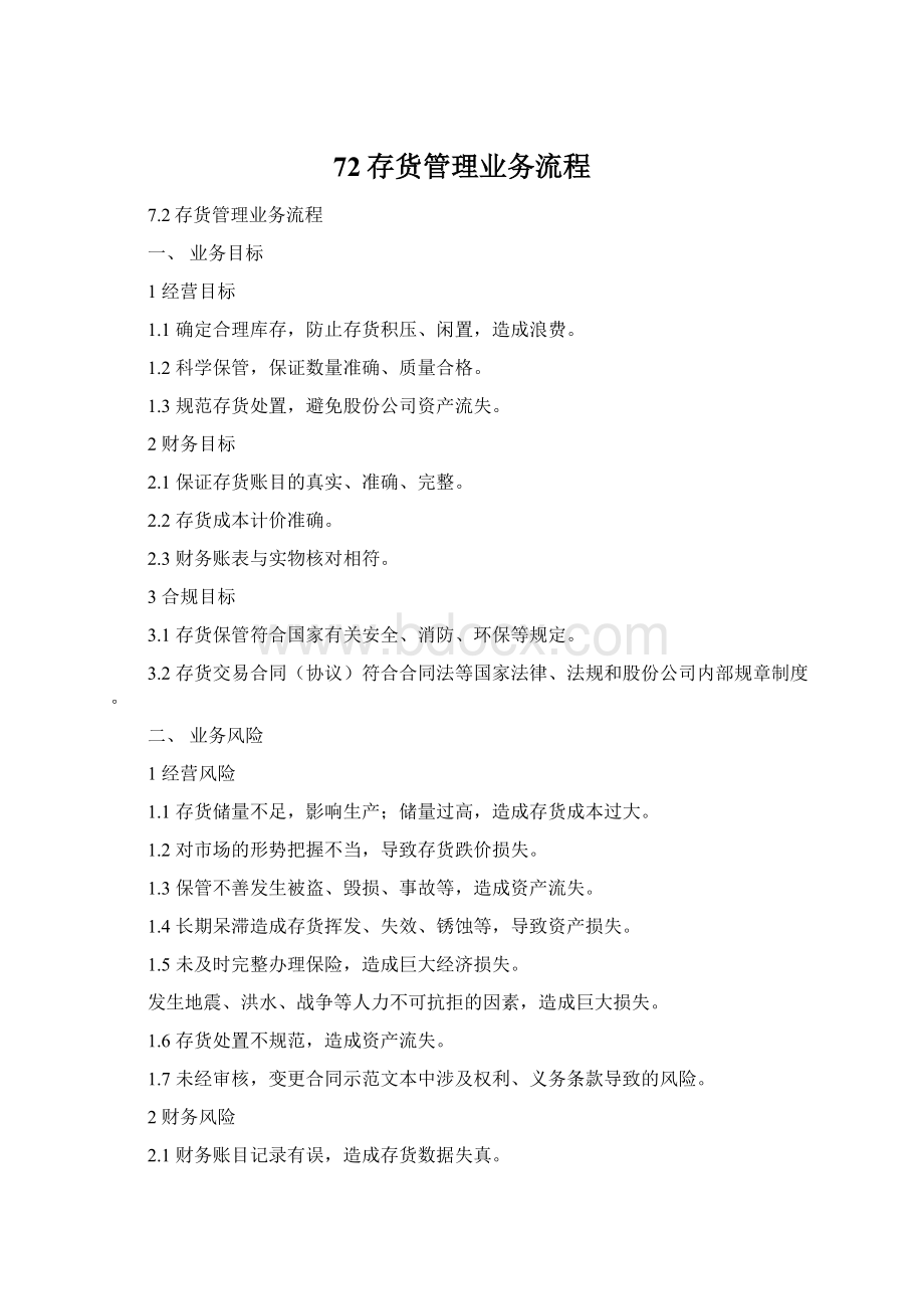 72存货管理业务流程Word格式.docx_第1页