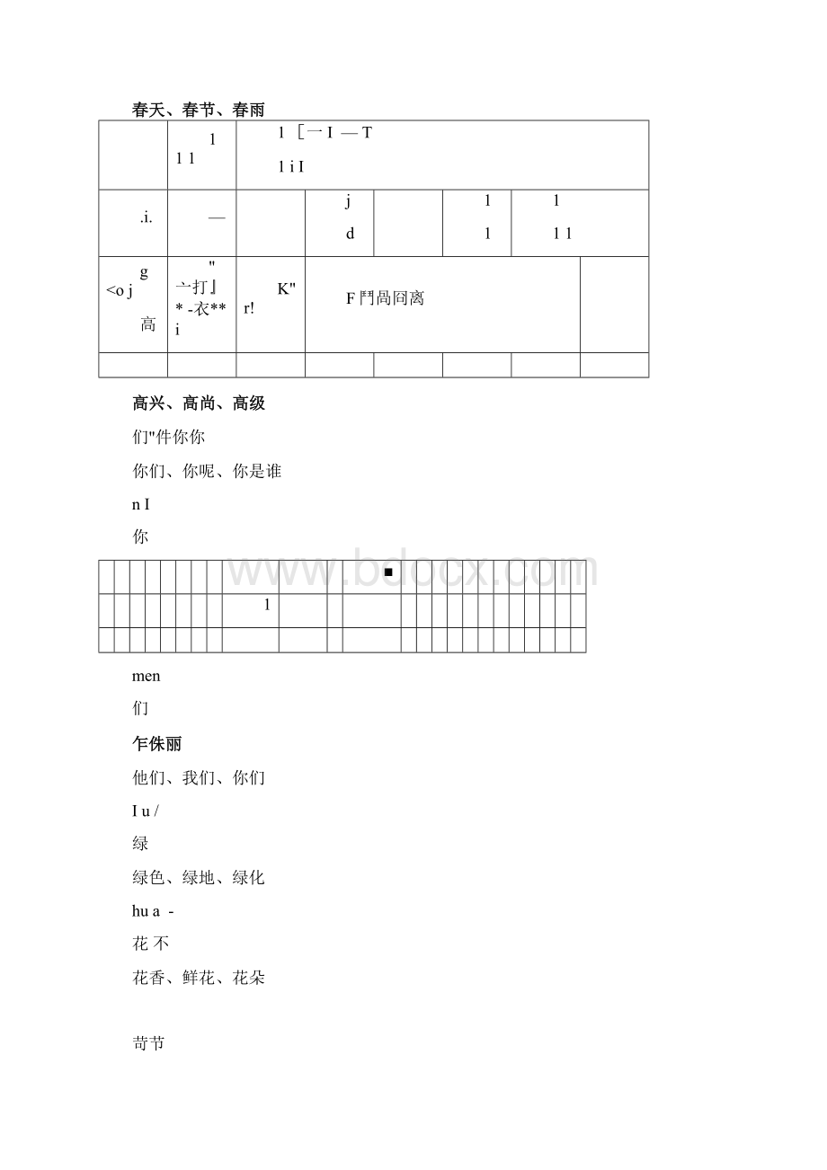 一年级语文下册生字描红田字格含笔顺.docx_第3页