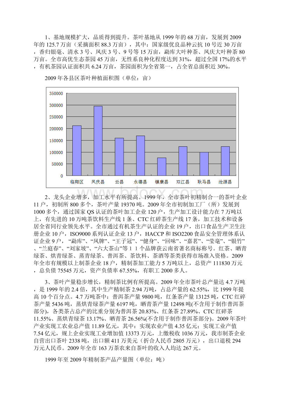 临沧市茶叶产业发展情况报告.docx_第2页