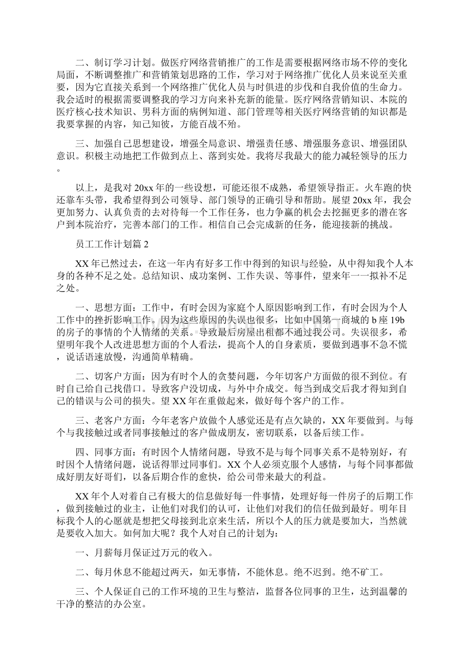 员工工作计划.docx_第2页