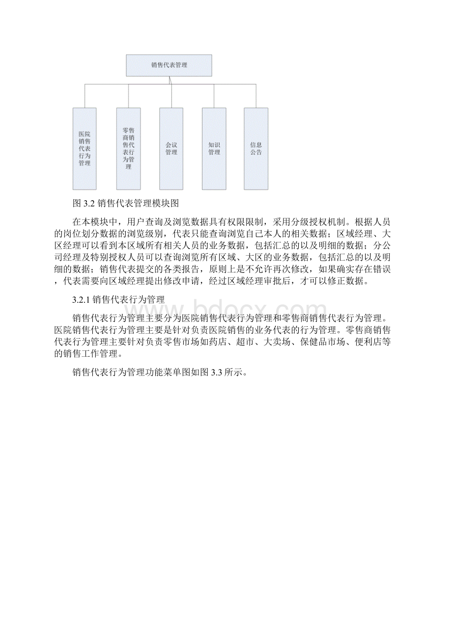 王梅医药销售行业CRM系统分析与设计.docx_第3页