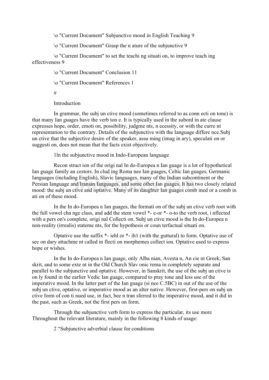 ATHESISSUBMITTEDFORTheSubjunctiveMood虚拟语气毕业论文.docx_第2页