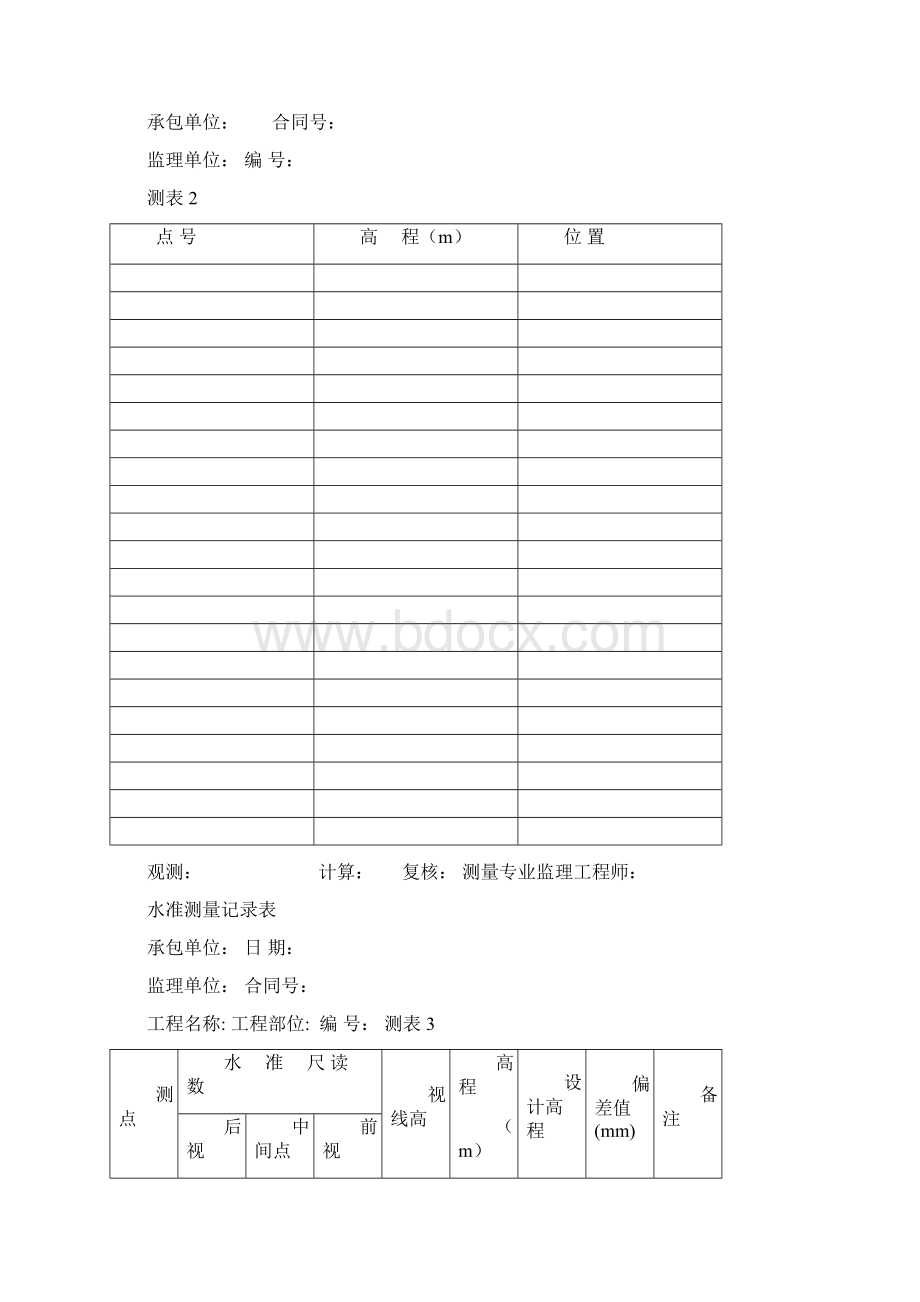 水准测量记录表全套.docx_第2页