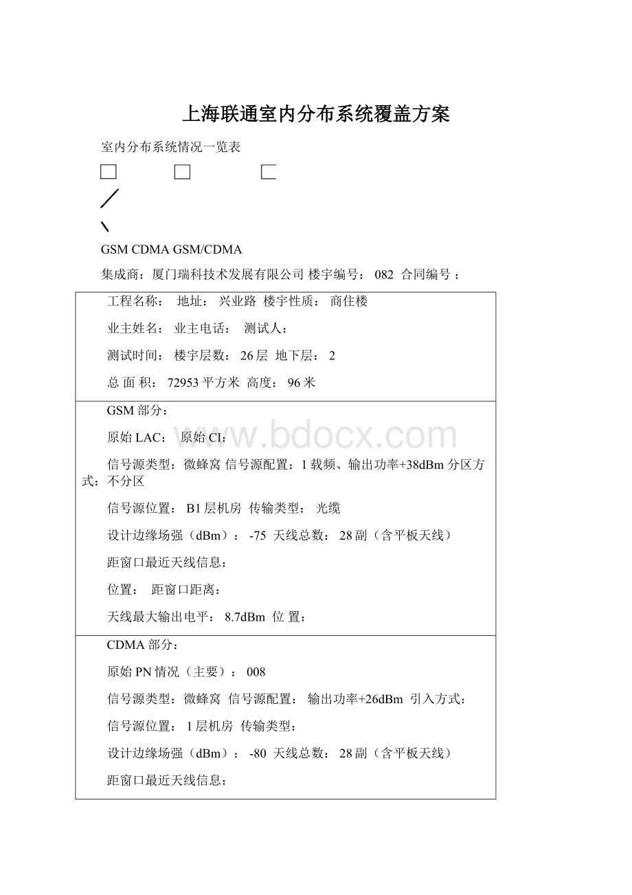上海联通室内分布系统覆盖方案.docx