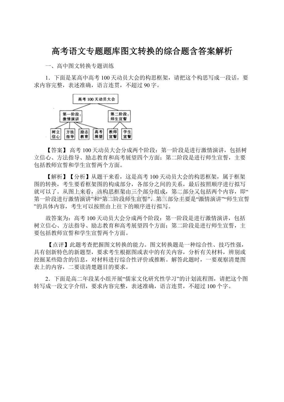 高考语文专题题库图文转换的综合题含答案解析Word格式.docx