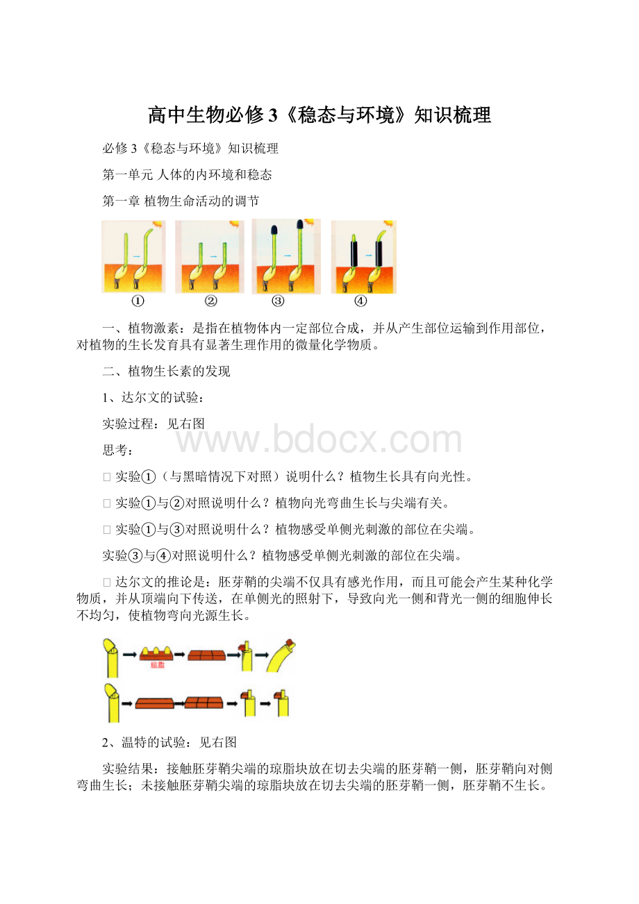 高中生物必修3《稳态与环境》知识梳理.docx_第1页