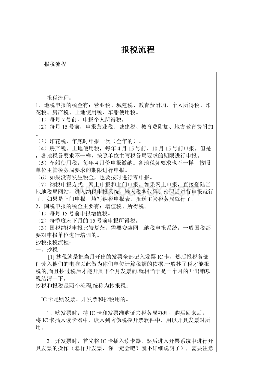 报税流程Word文档格式.docx