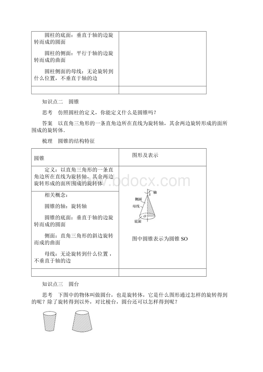 学年人教A版高中数学必修二同步学习讲义11空间几何体的结构特征 第2课时Word格式文档下载.docx_第2页