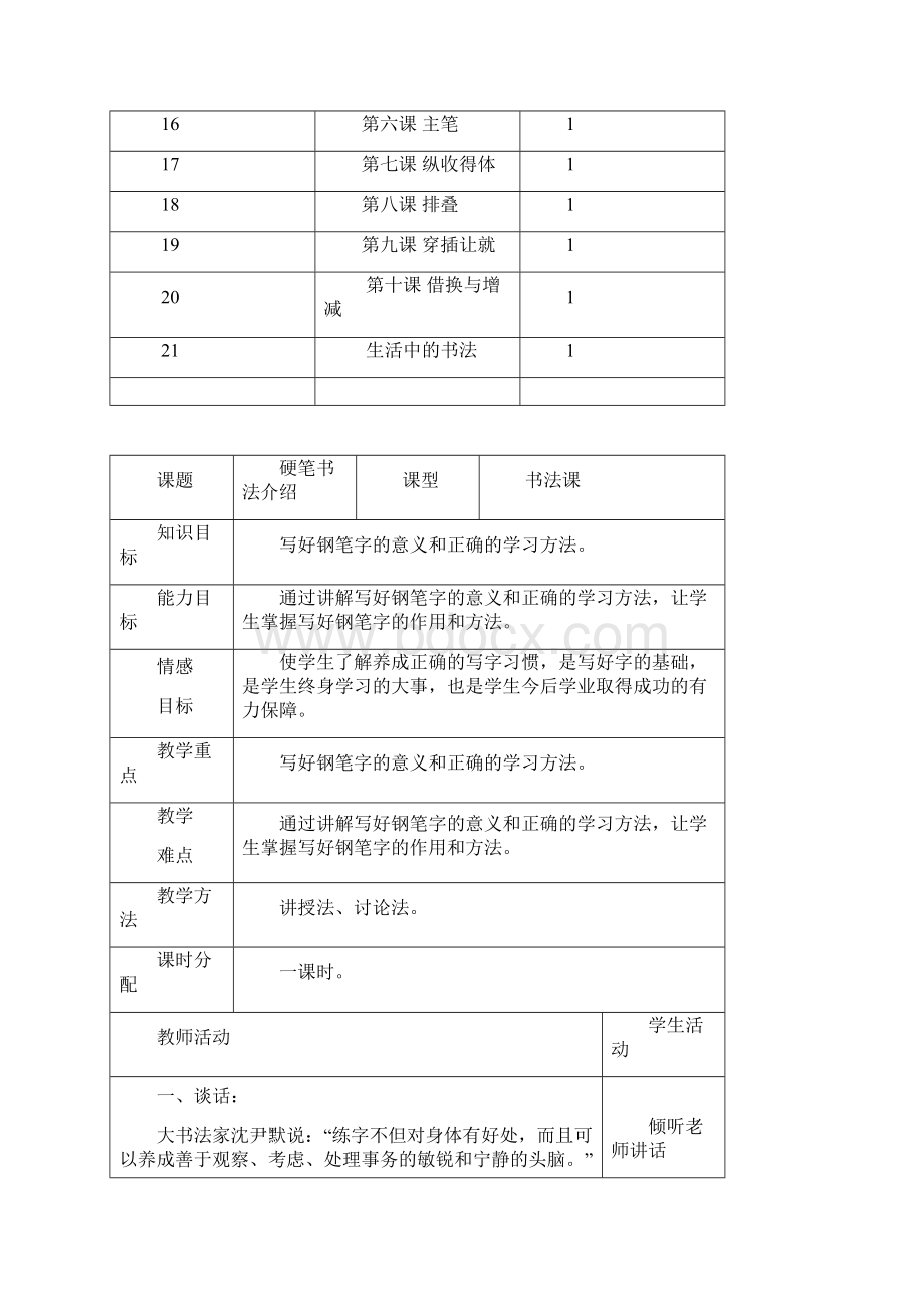 六年级下书法课教案西北大学出版社.docx_第3页