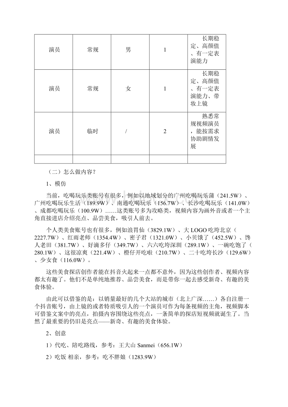 美食抖音实施方案Word格式文档下载.docx_第2页