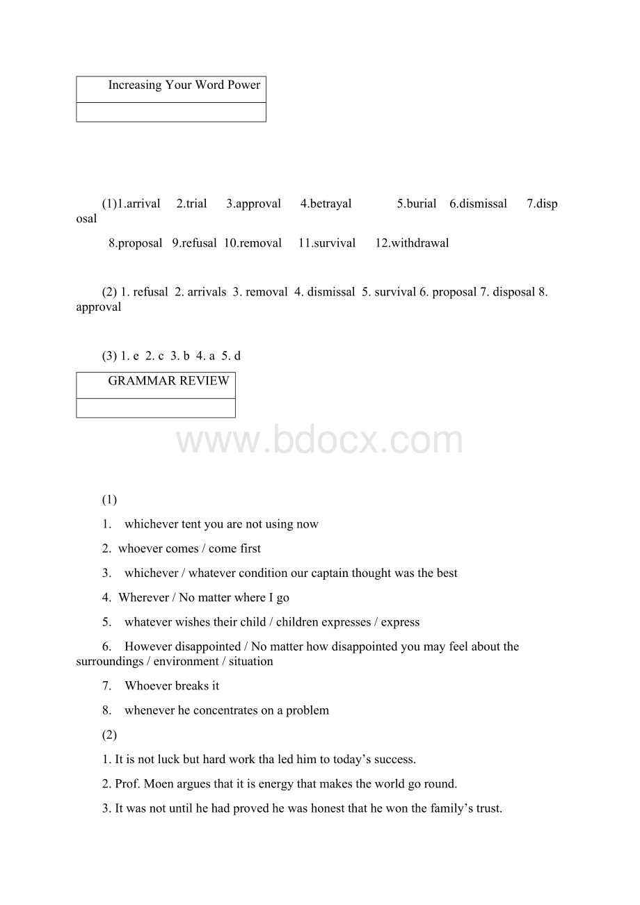 新世纪大学英语综合教程3课后答案Unit1Unit8.docx_第3页