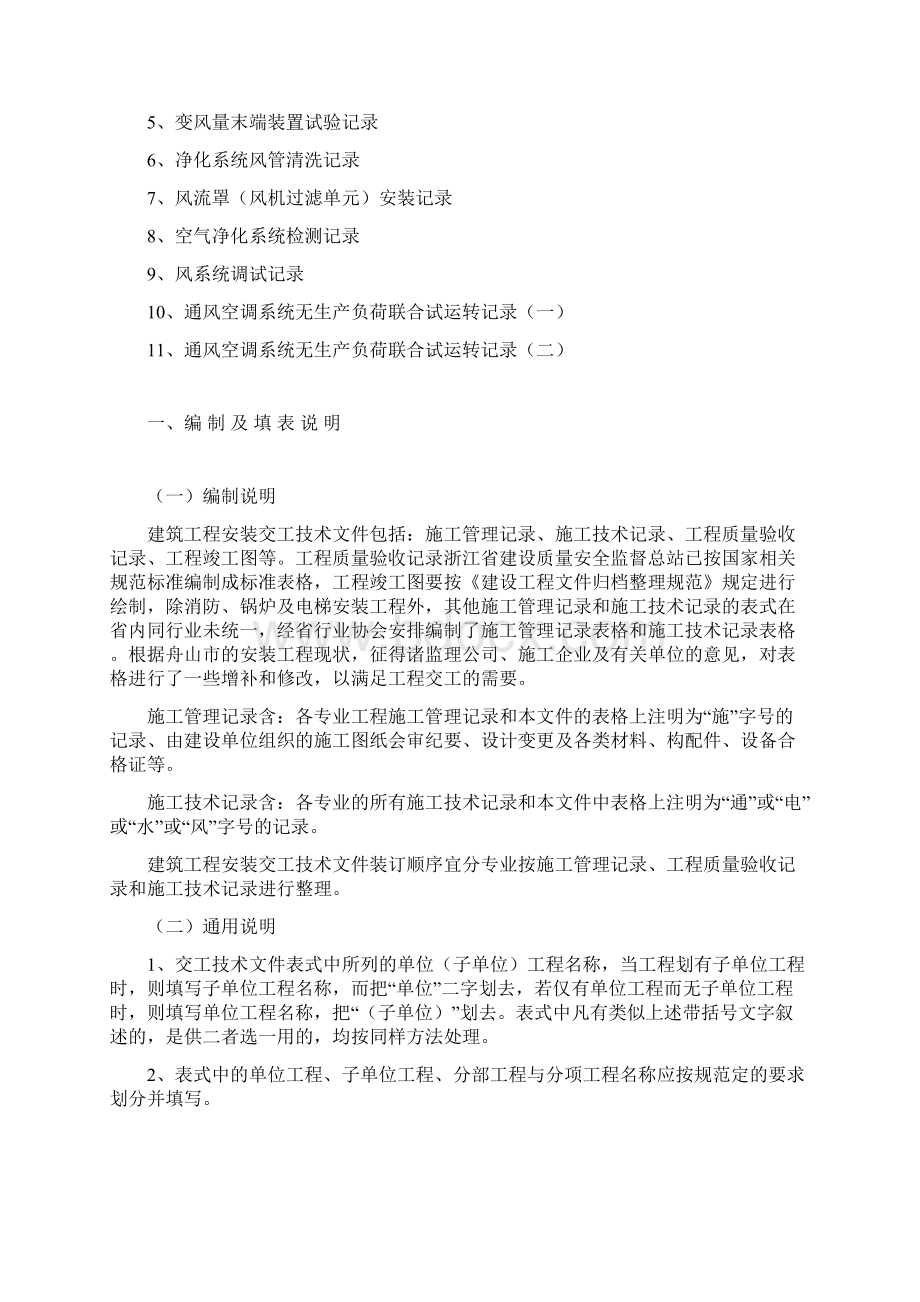 安装工程施工记录全套表格Word格式文档下载.docx_第3页