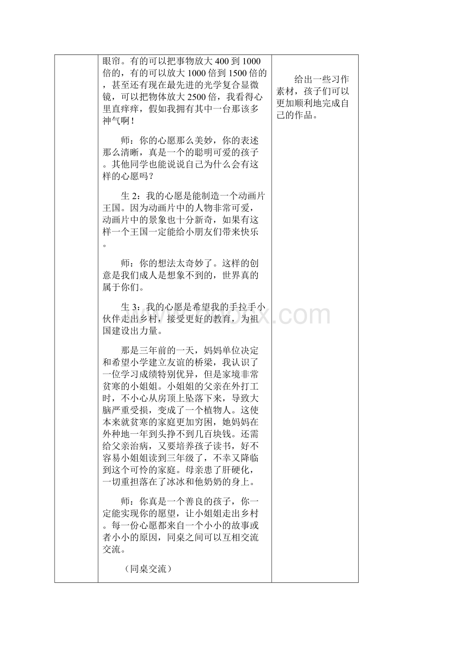 最新六年级语文下册习作 心愿教案新部编统编人教版.docx_第3页