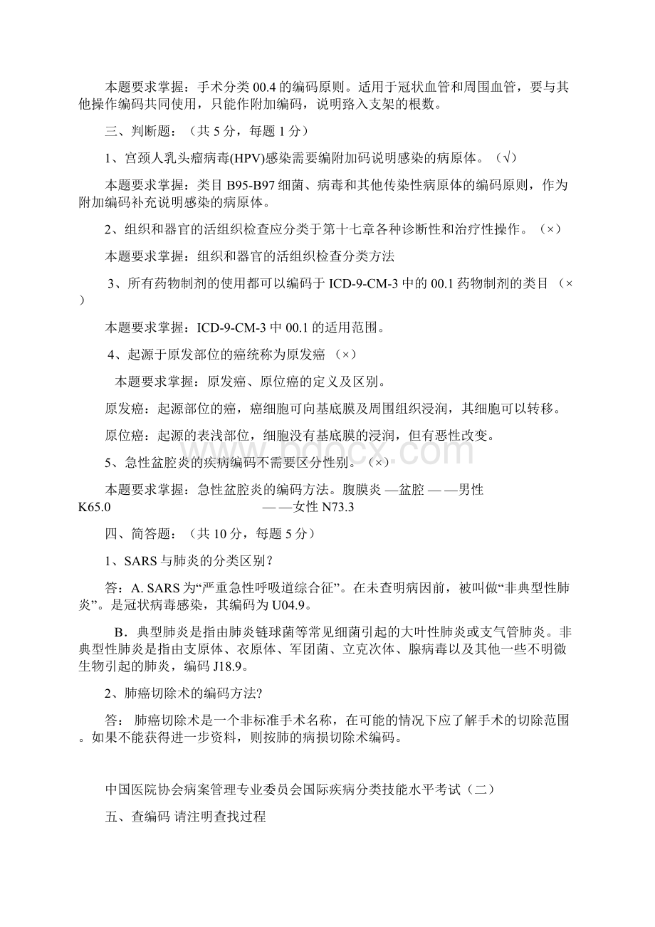 国际疾病分类能力认证考试Word格式文档下载.docx_第2页