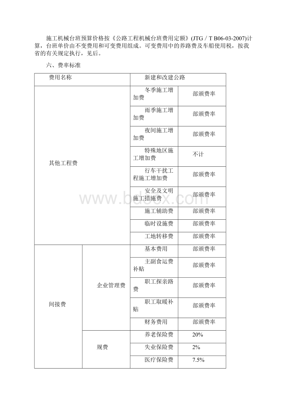 贵州省公路工程基本建设项目概预算编制补充规定Word下载.docx_第2页