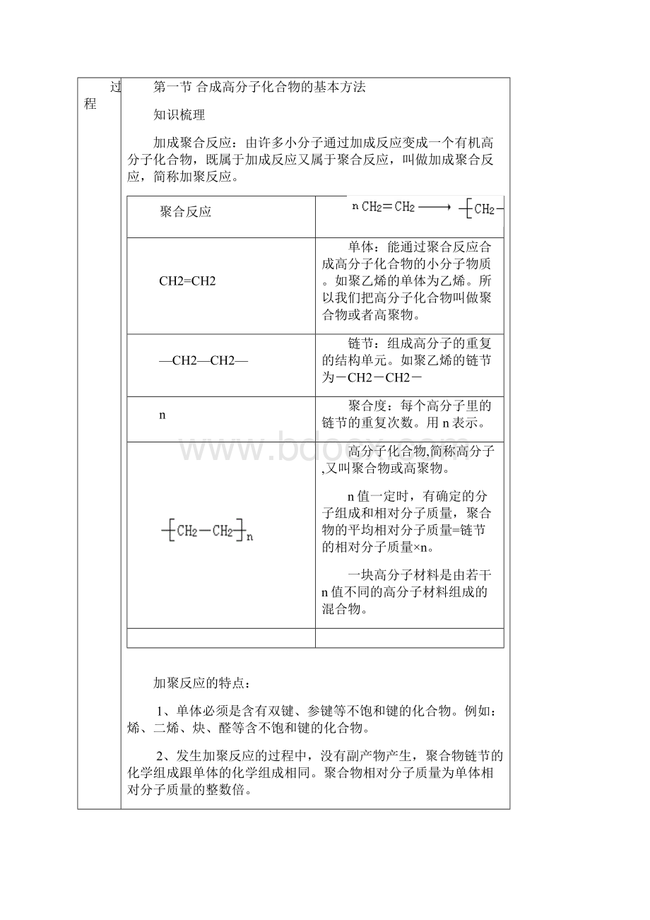 进入合成有机高分子化合物的时代教案Word文档格式.docx_第2页