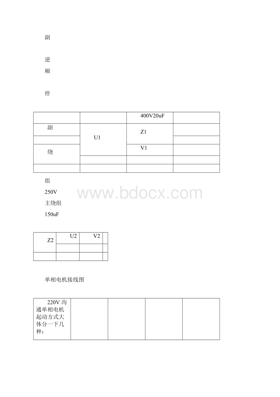 单相电机倒顺开关正反转接线图及原理一看便能搞懂Word格式.docx_第3页