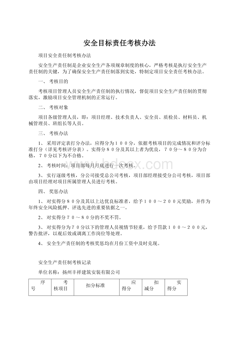 安全目标责任考核办法.docx