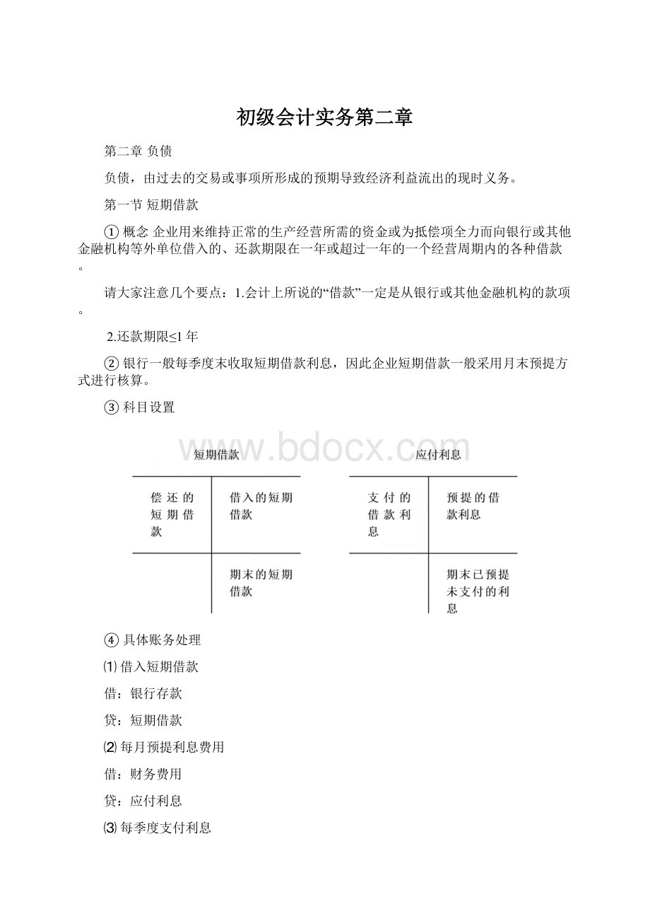 初级会计实务第二章Word格式文档下载.docx