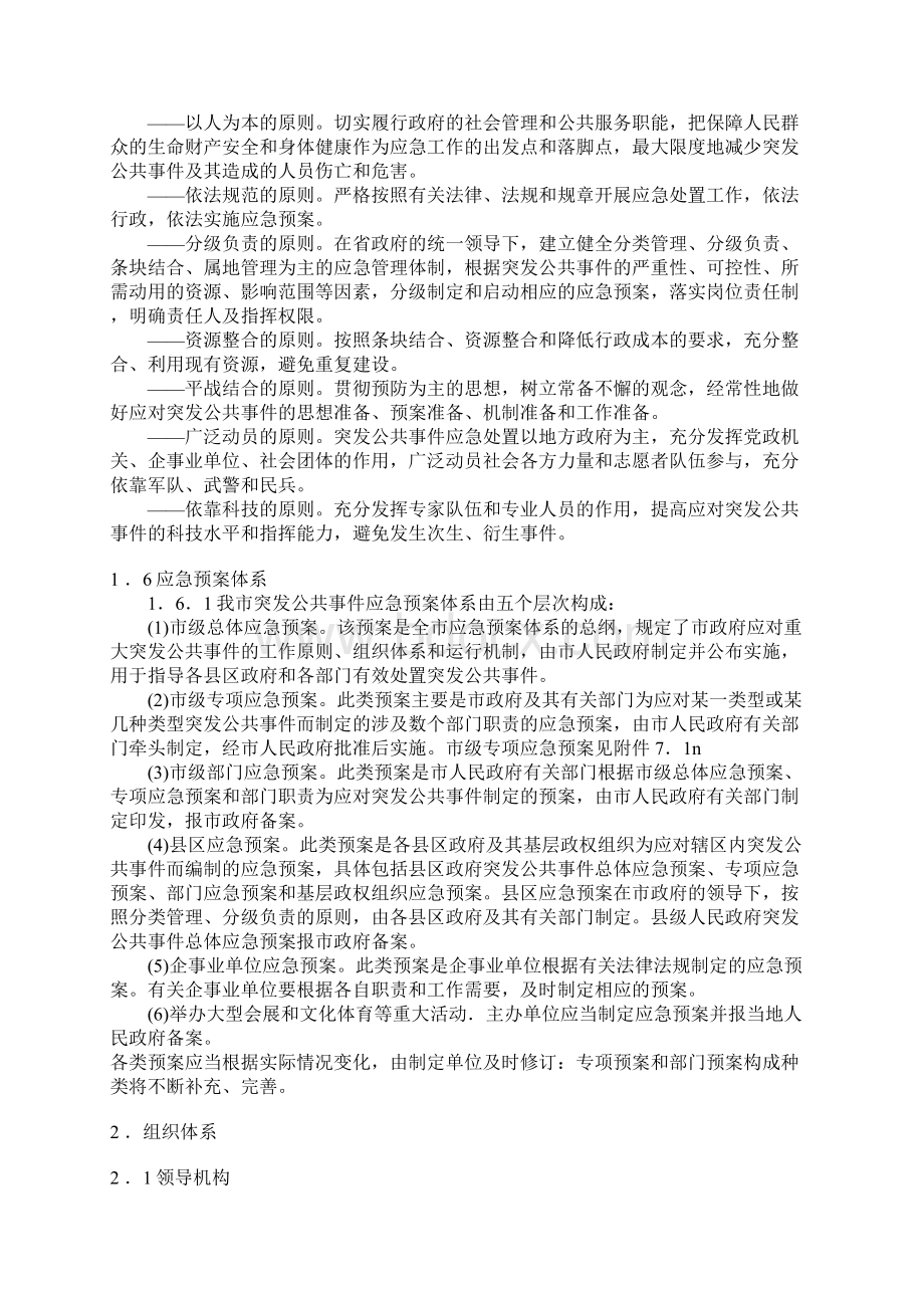 市政府突发公共事件总体应急预案文档格式.docx_第2页