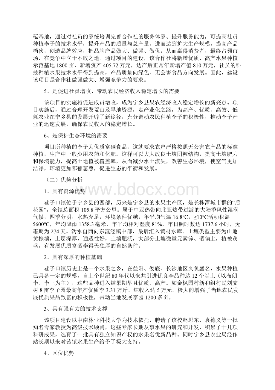 优质富硒李生产示范基地扩建项目立项申请报告.docx_第3页