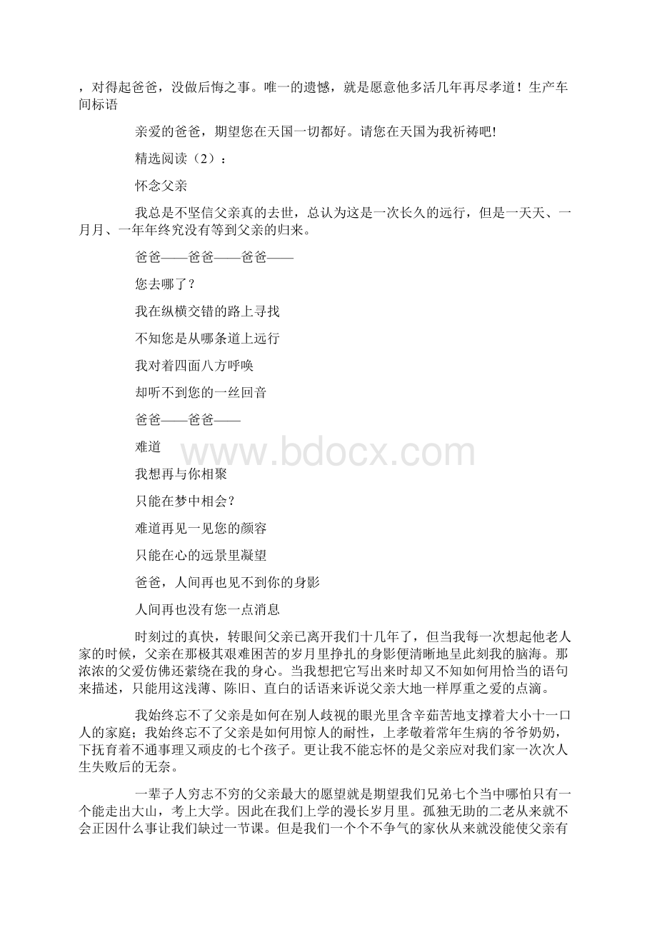 怀念爸爸Word格式文档下载.docx_第2页