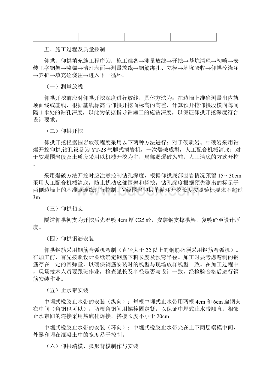 隧道仰拱施工首件工程总结材料.docx_第3页