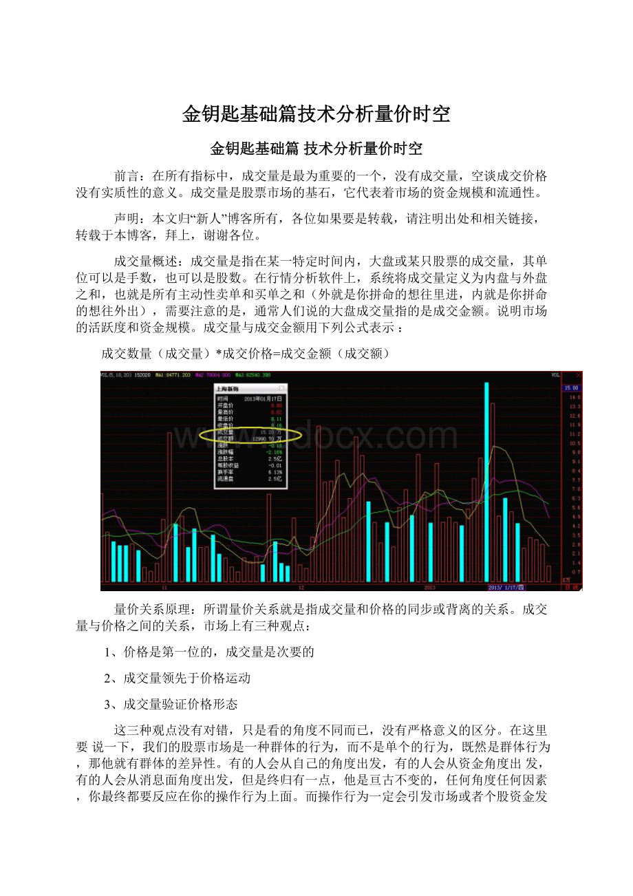 金钥匙基础篇技术分析量价时空Word格式.docx_第1页