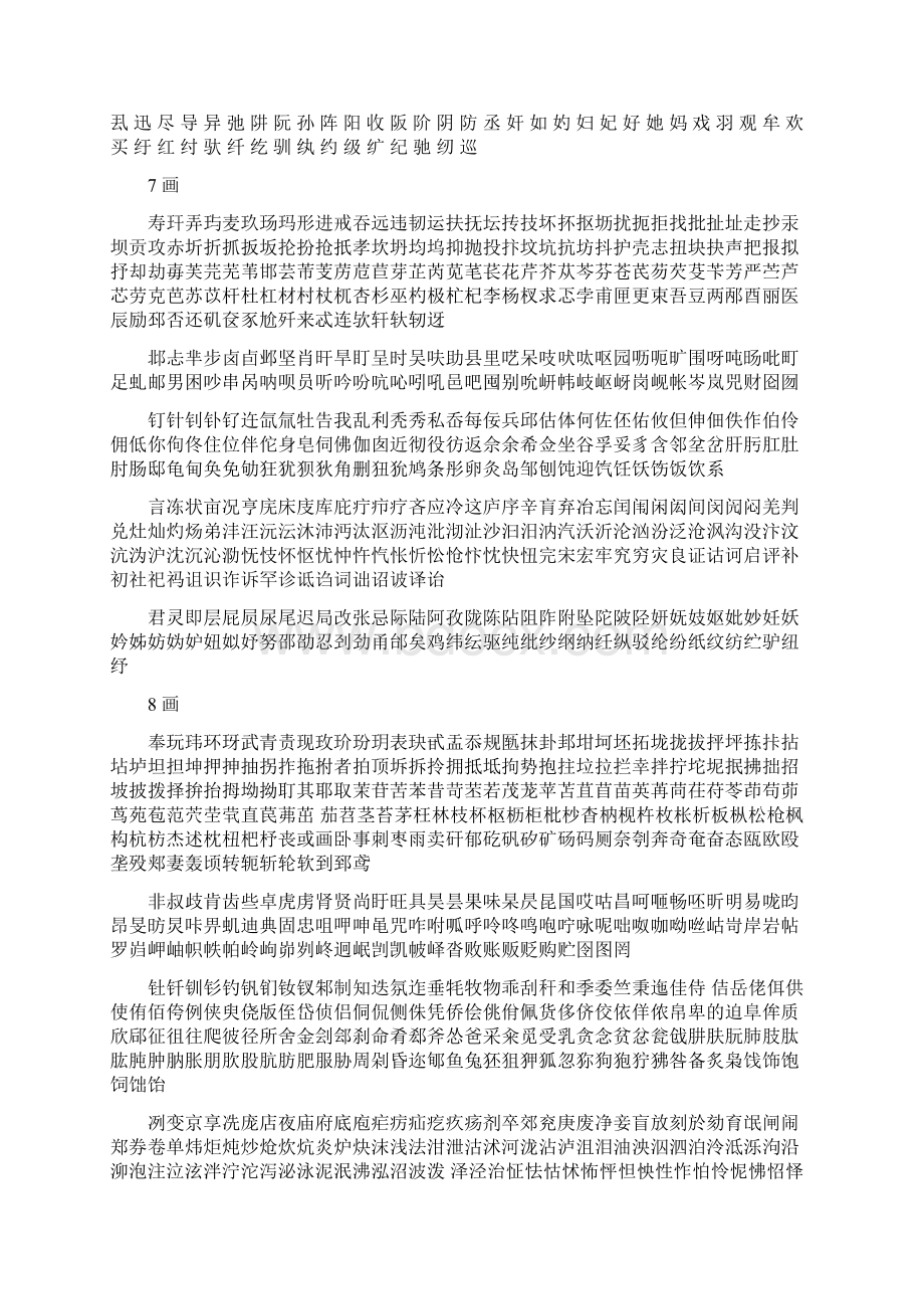 现代汉语通用字表7000Word下载.docx_第2页