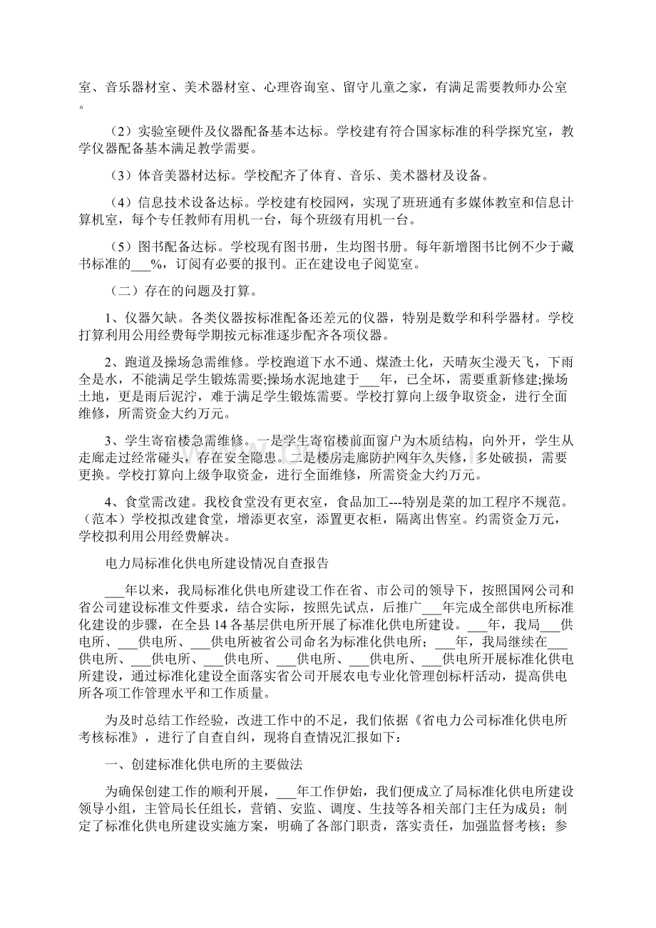 标准化自查报告4篇.docx_第2页