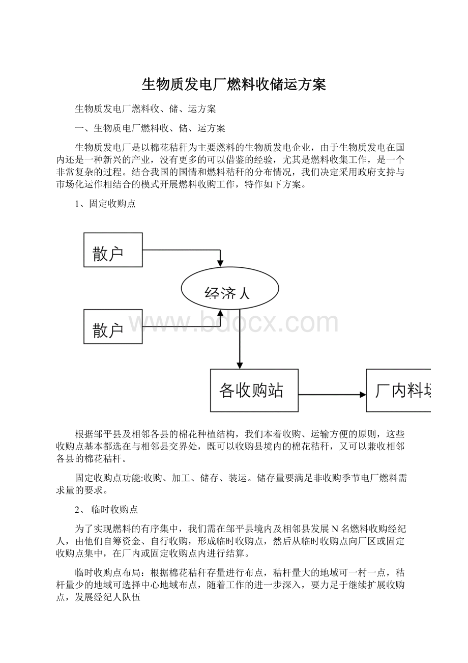 生物质发电厂燃料收储运方案.docx