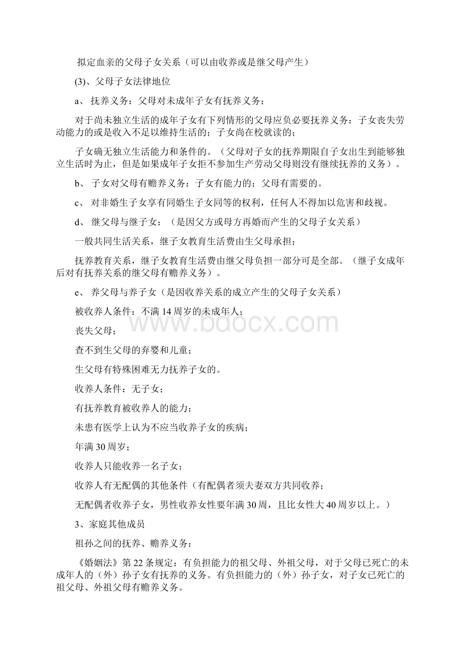 1 婚姻家庭继承法Word格式文档下载.docx_第3页