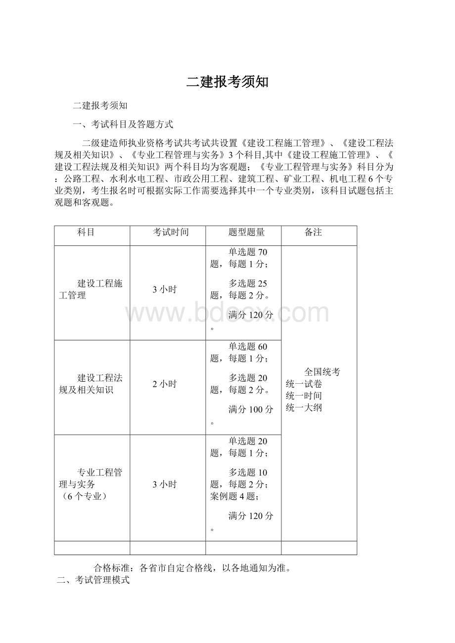 二建报考须知Word下载.docx_第1页