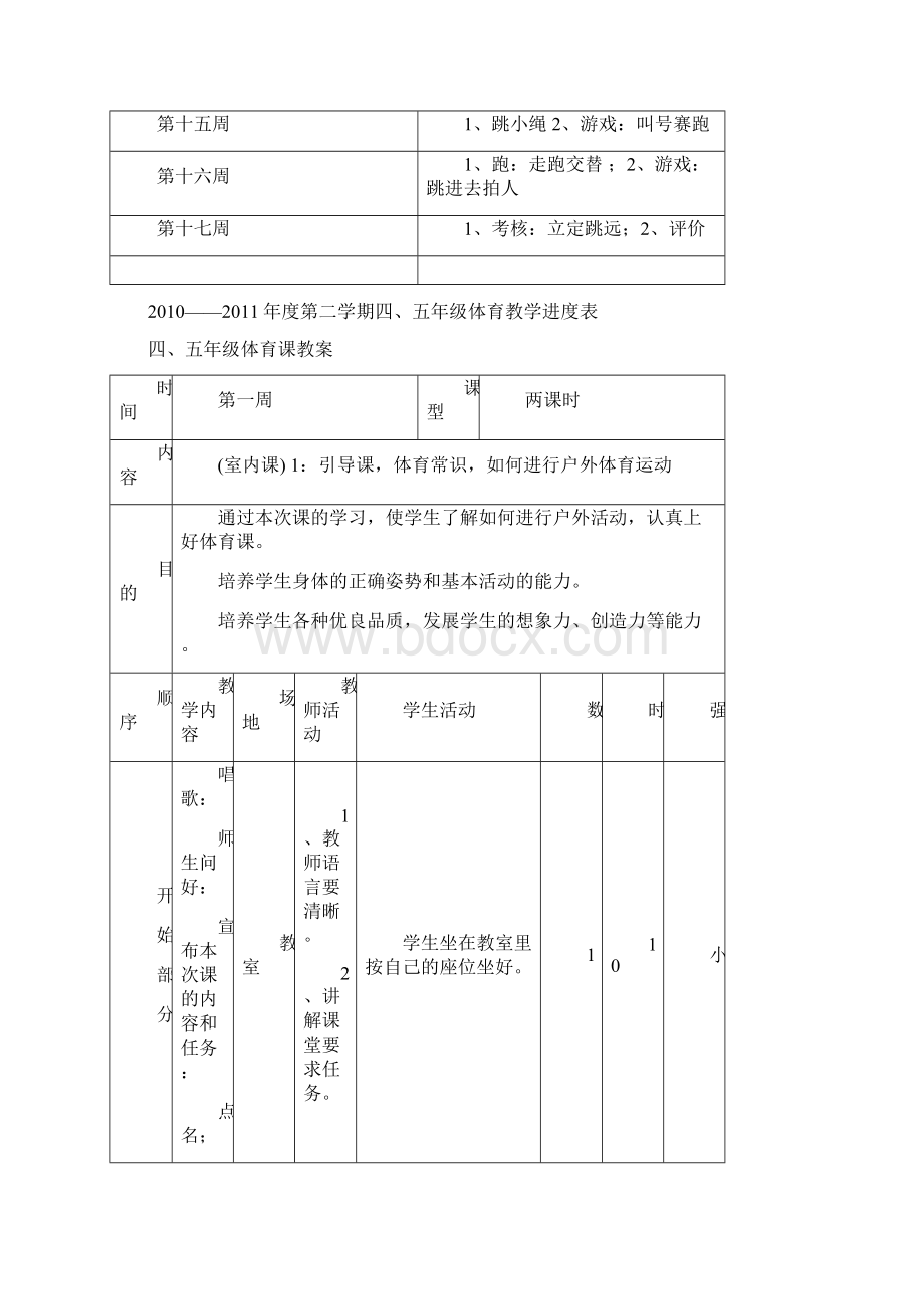 小学四五年级下册体育教案Word格式.docx_第2页