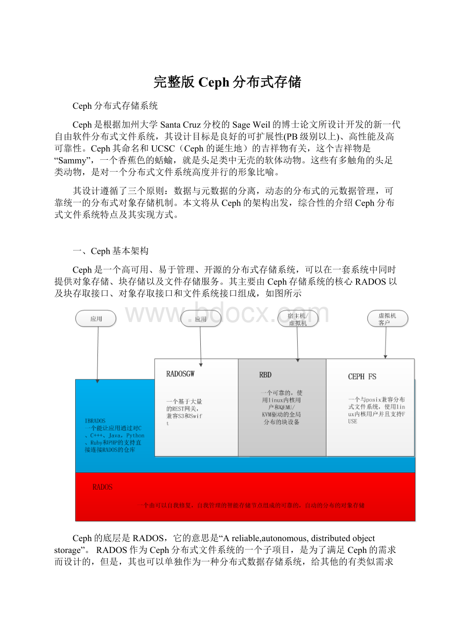 完整版Ceph分布式存储.docx