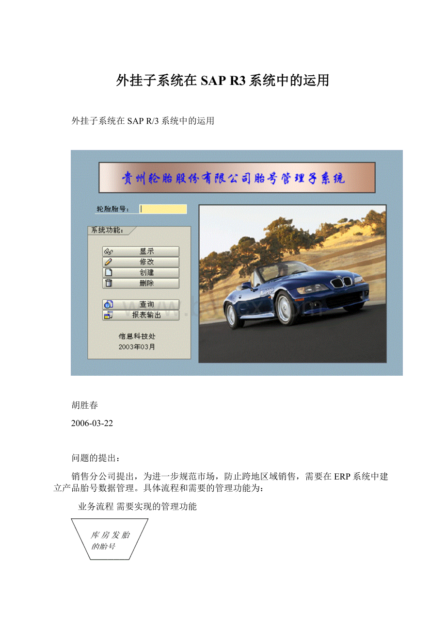 外挂子系统在SAP R3系统中的运用文档格式.docx