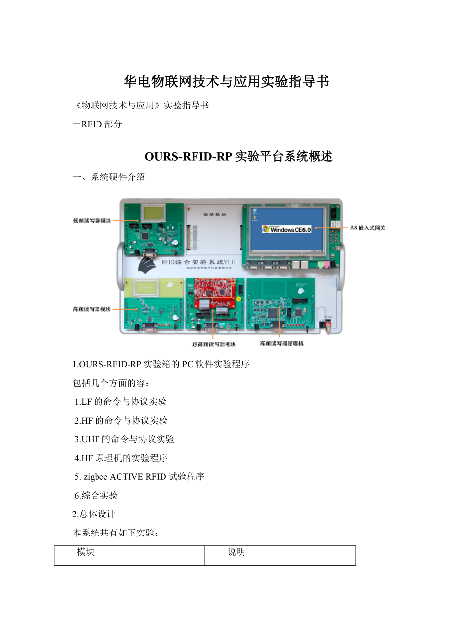 华电物联网技术与应用实验指导书Word文档格式.docx