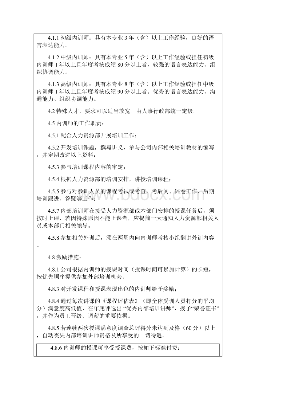 企业内训师管理制度Word格式文档下载.docx_第3页