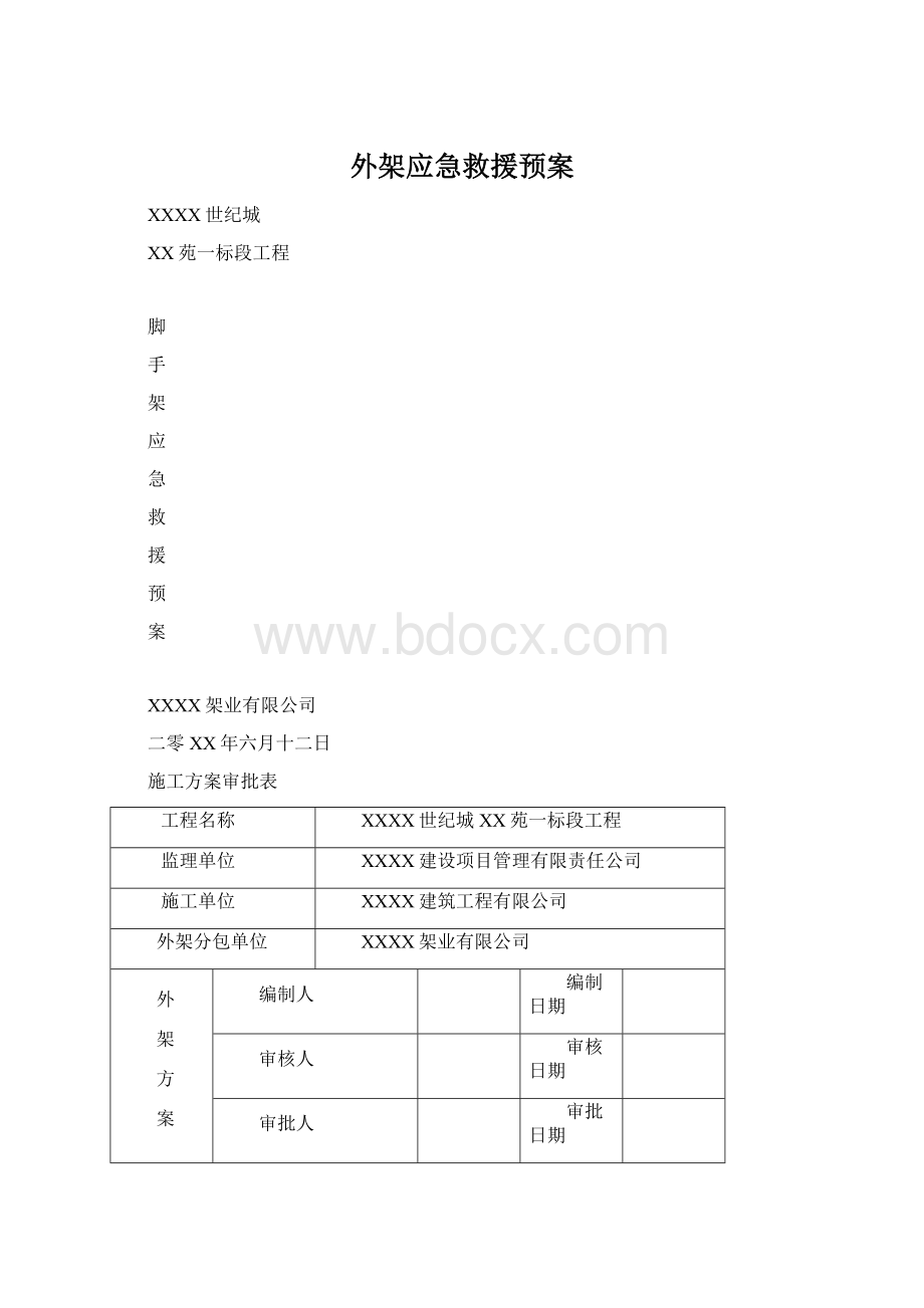 外架应急救援预案.docx