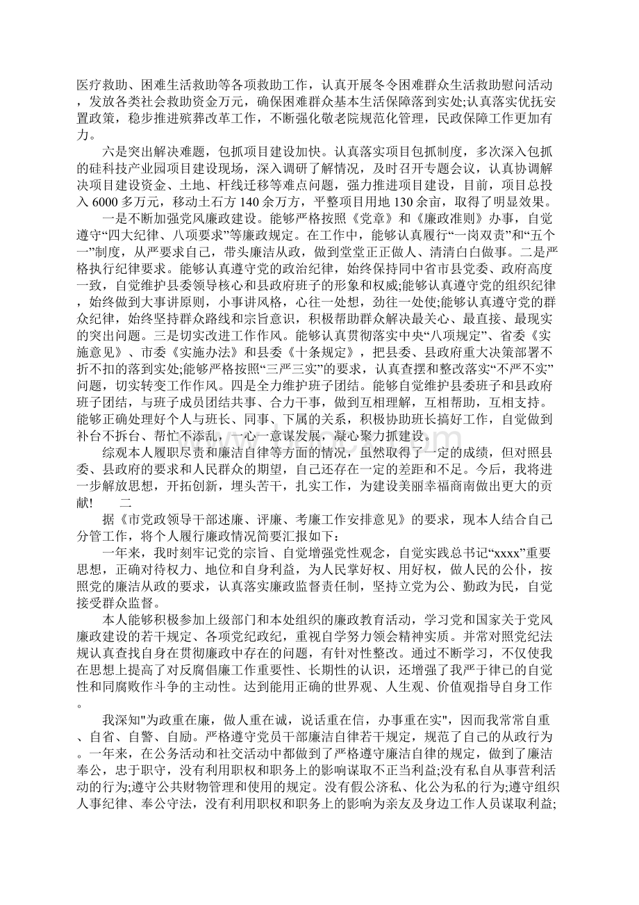 20XX领导个人述职述责述廉报告.docx_第2页