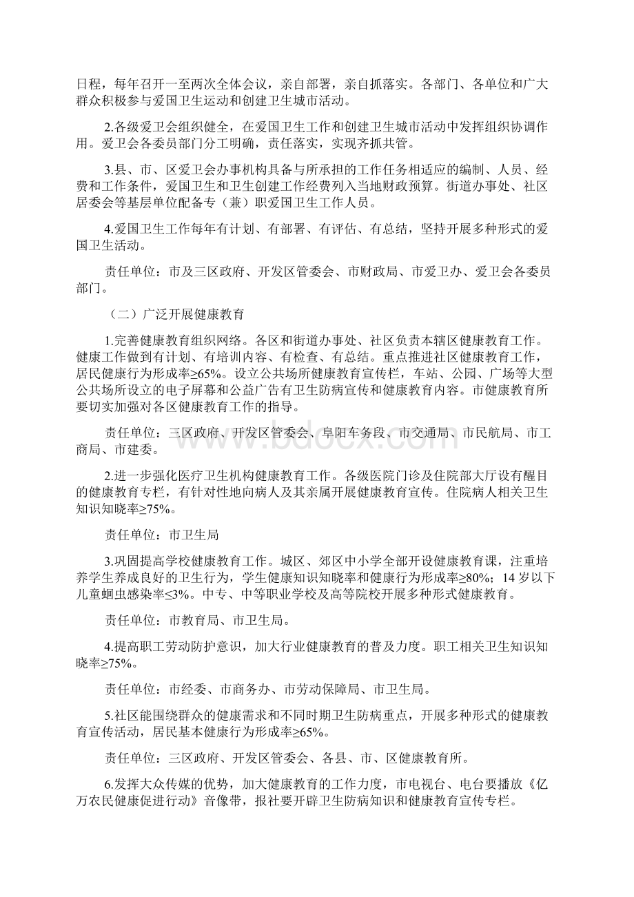 阜阳市创建省级卫生城市实施方案.docx_第2页